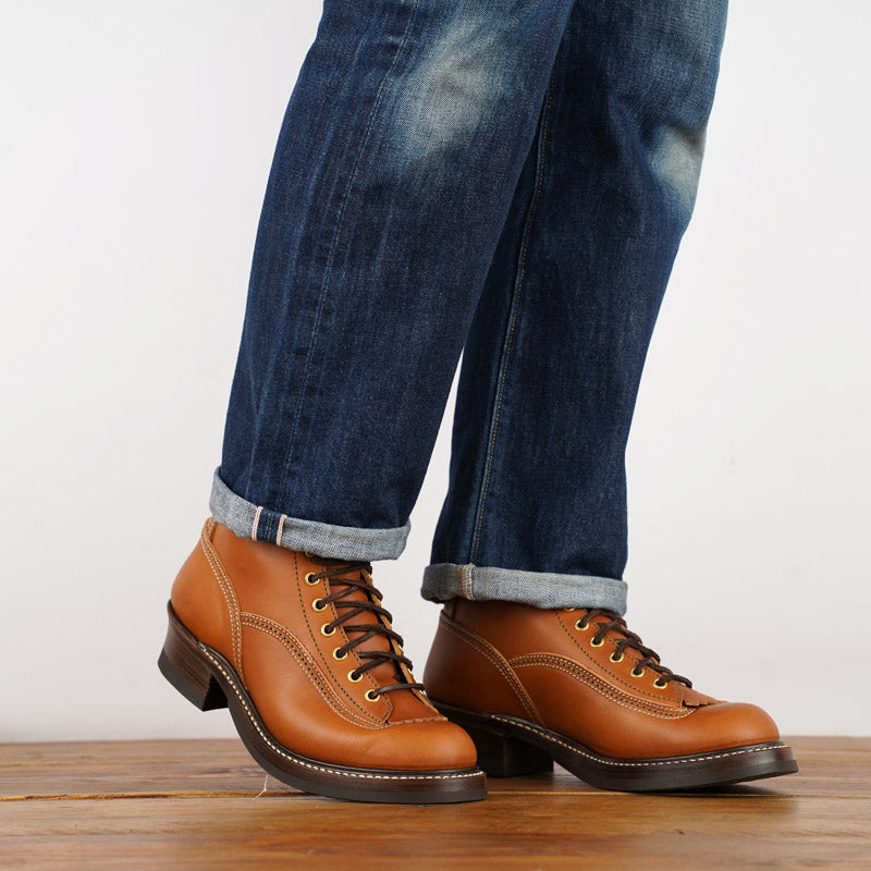 John Lofgren Donkey Puncher Boots Cognac Badalassi