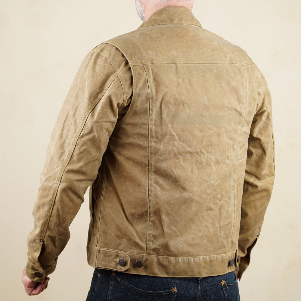 Freenote Cloth RJ-1 Riders Jacket - Tumbleweed Waxed Canvas