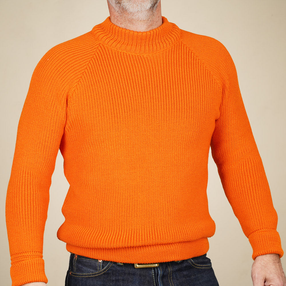Heimat Merino Raglan Sweater - Rescue Orange