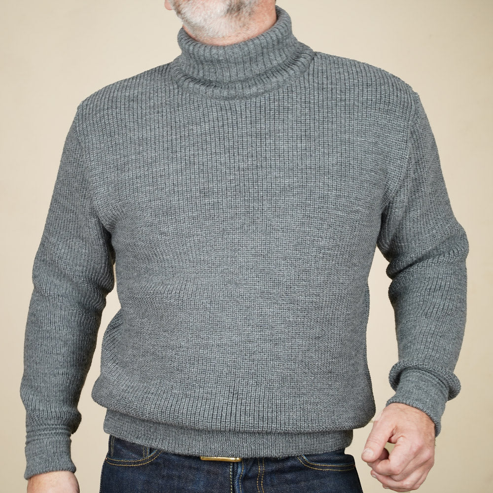 Heimat U Boat Roll Neck - Battleship Grey