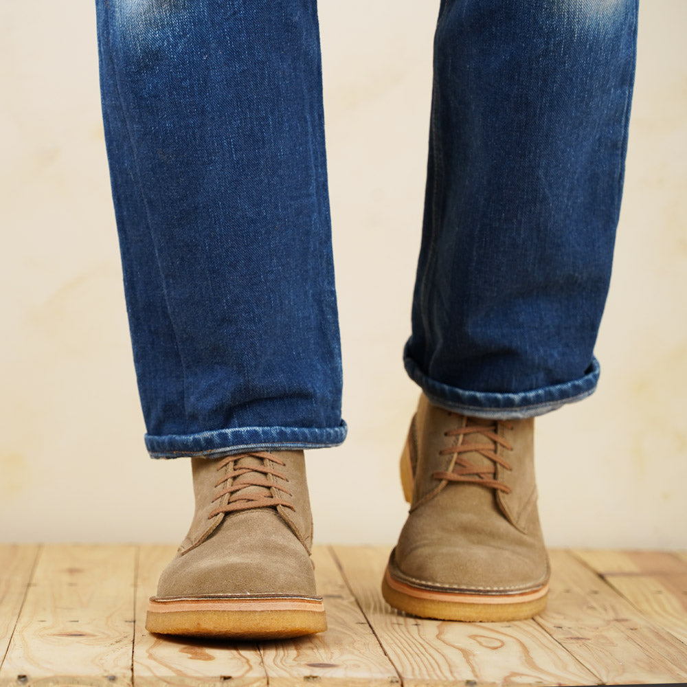 John Lofgren Sahara Boots - Natural Japanese Suede