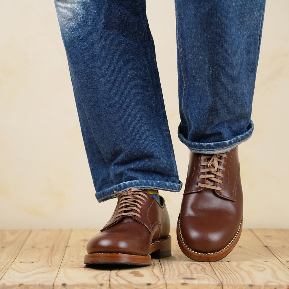 John Lofgren USN Low Quarter Shoes - Russet French Calfskin