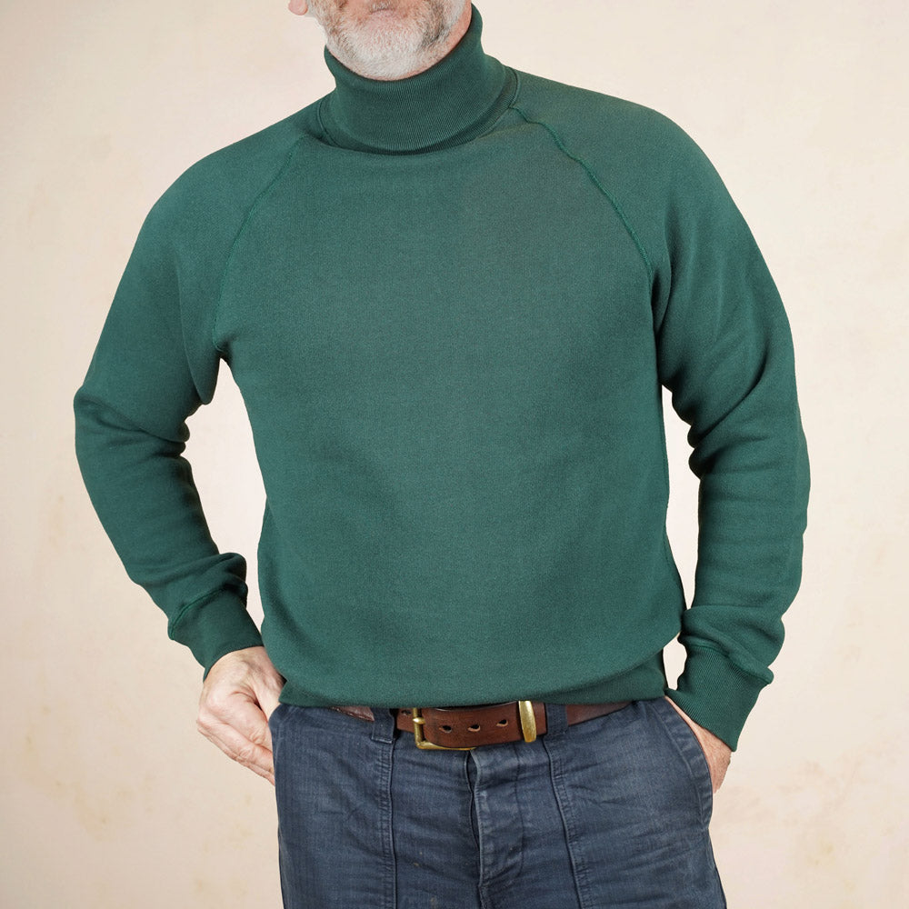 Loop & Weft Roll Neck Sweatshirt LCS1006 - Green
