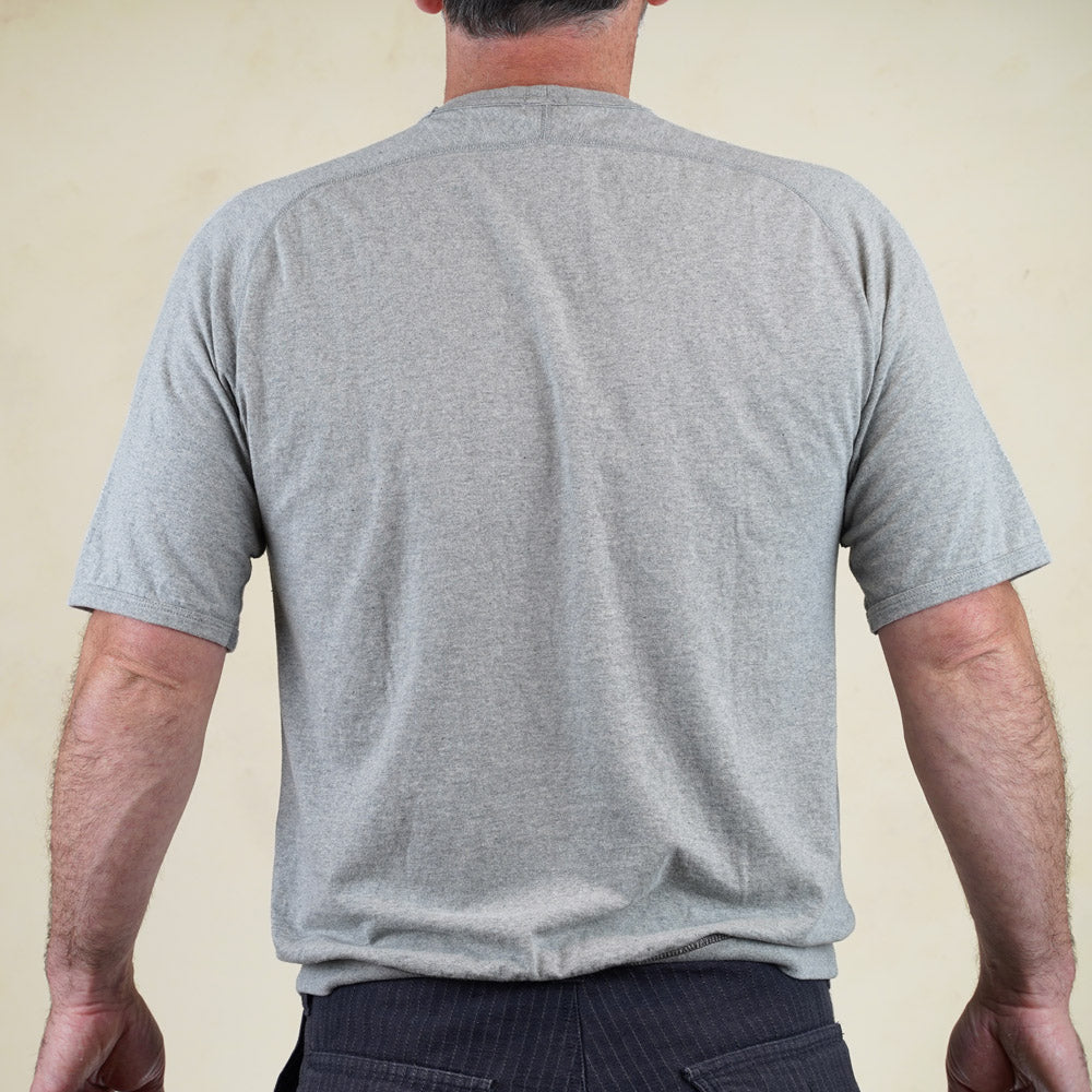 SUPIMA COTTON FREEDOM SLEEVE CREW - Grey LRC1121