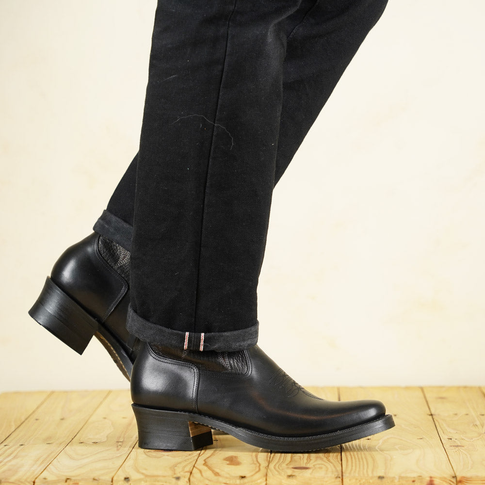 Rolling Dub Trio - Loro Zip Flame - Black Horsebutt/ Goatskin