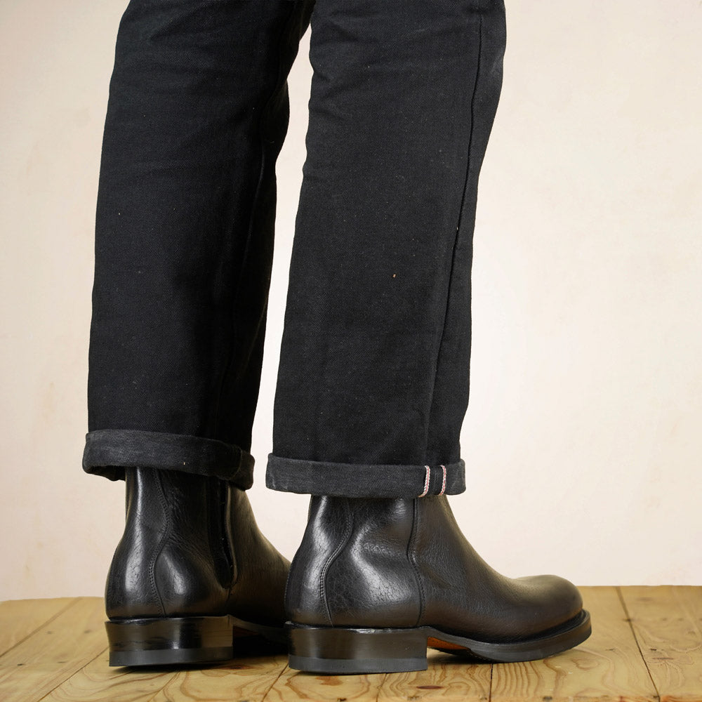 UNMARKED Diego Boots - Black Bison Leather
