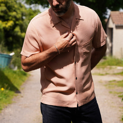 ACVM-SH02SS RAYON SHIRT PINK