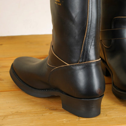 Addict Narrow Engineer Boots AB-01HB-CL - Black Horsehide