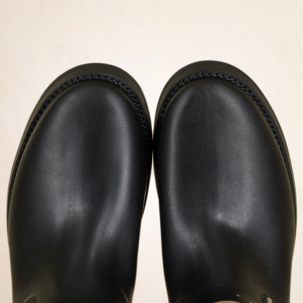 Addict Narrow Engineer Boots AB-01HB-CL - Black Horsehide
