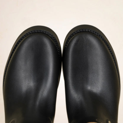 Addict Narrow Engineer Boots AB-01HB-CL - Black Horsehide