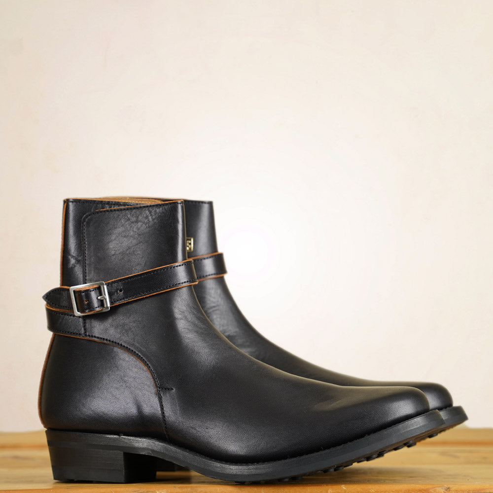 Addict Jodhpur Boots AB-09H-CL-FT_BLK - Black Horsehide
