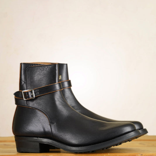 Addict Jodhpur Boots AB-09H-CL-FT_BLK - Black Horsehide