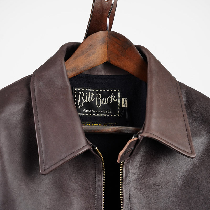 Attractions Biltbuck lot 380 Stallion Horsehide Jacket Black