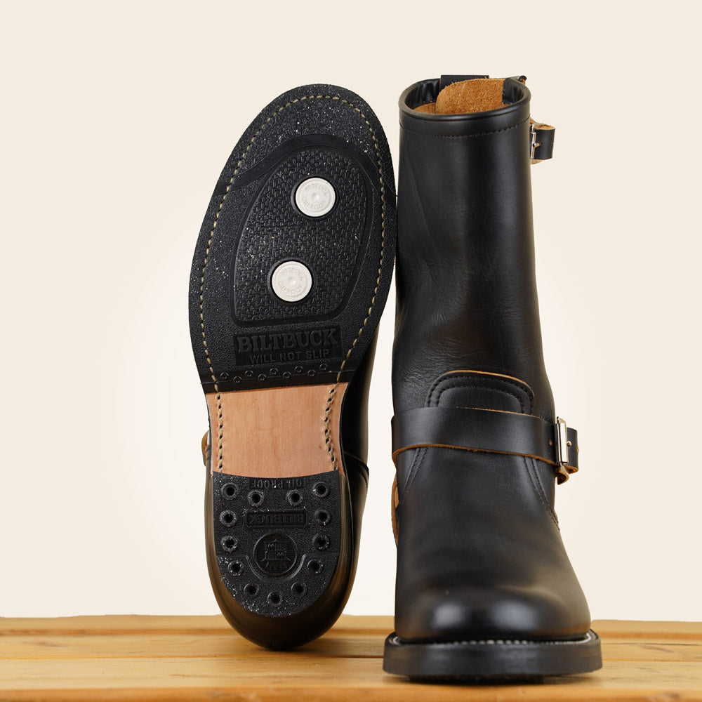 BILTBUCK Lot.269LTD Engineer Boots - Heavy Weight Kipskin Black