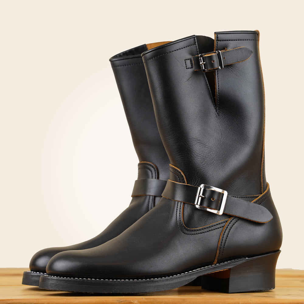 BILTBUCK Lot.269LTD Engineer Boots - Heavy Weight Kipskin Black