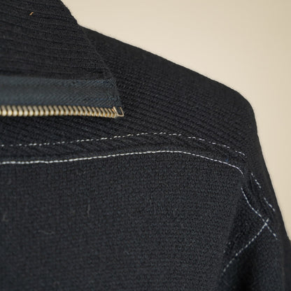 Wearmasters Lot 582 Turtle Zip Sweater - Black