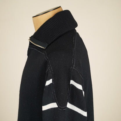 Wearmasters Lot 582 Turtle Zip Sweater - Black