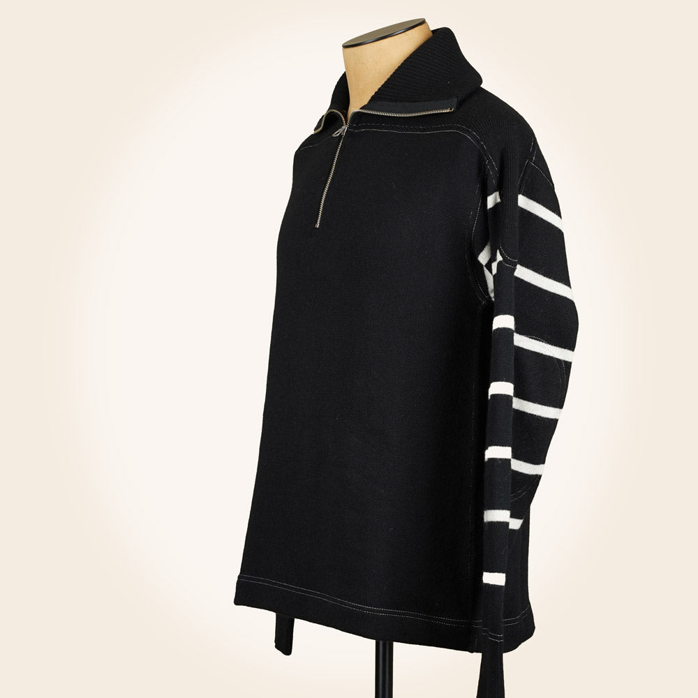 Wearmasters Lot 582 Turtle Zip Sweater - Black