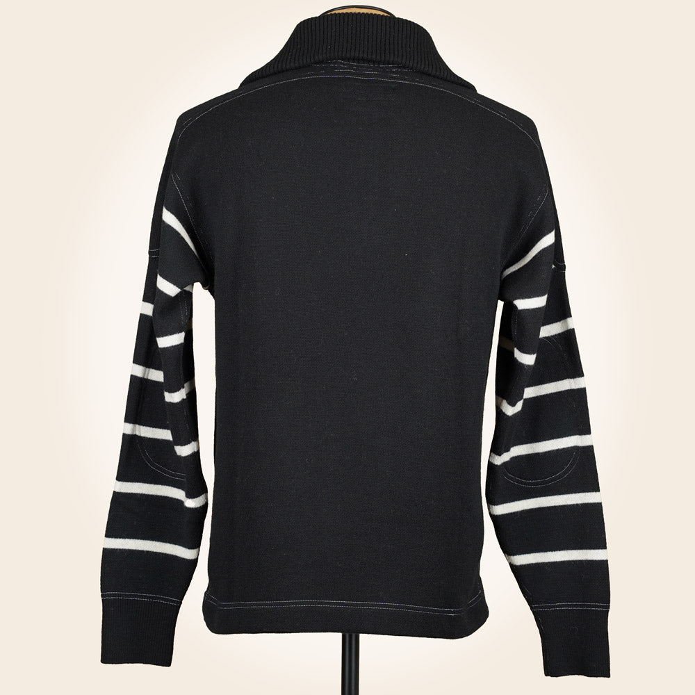 Wearmasters Lot 582 Turtle Zip Sweater - Black