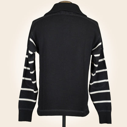 Wearmasters Lot 582 Turtle Zip Sweater - Black
