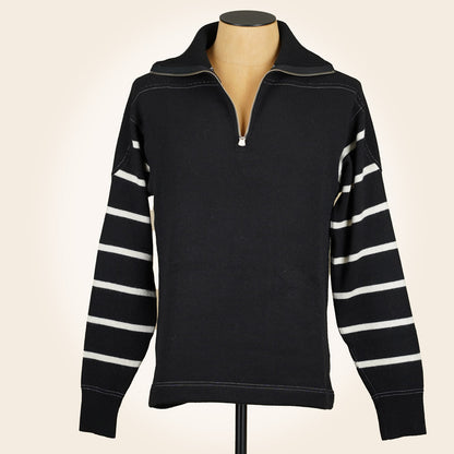 Wearmasters Lot 582 Turtle Zip Sweater - Black