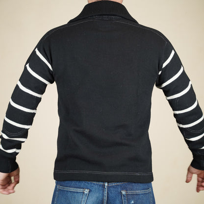 Wearmasters Lot 582 Turtle Zip Sweater - Black