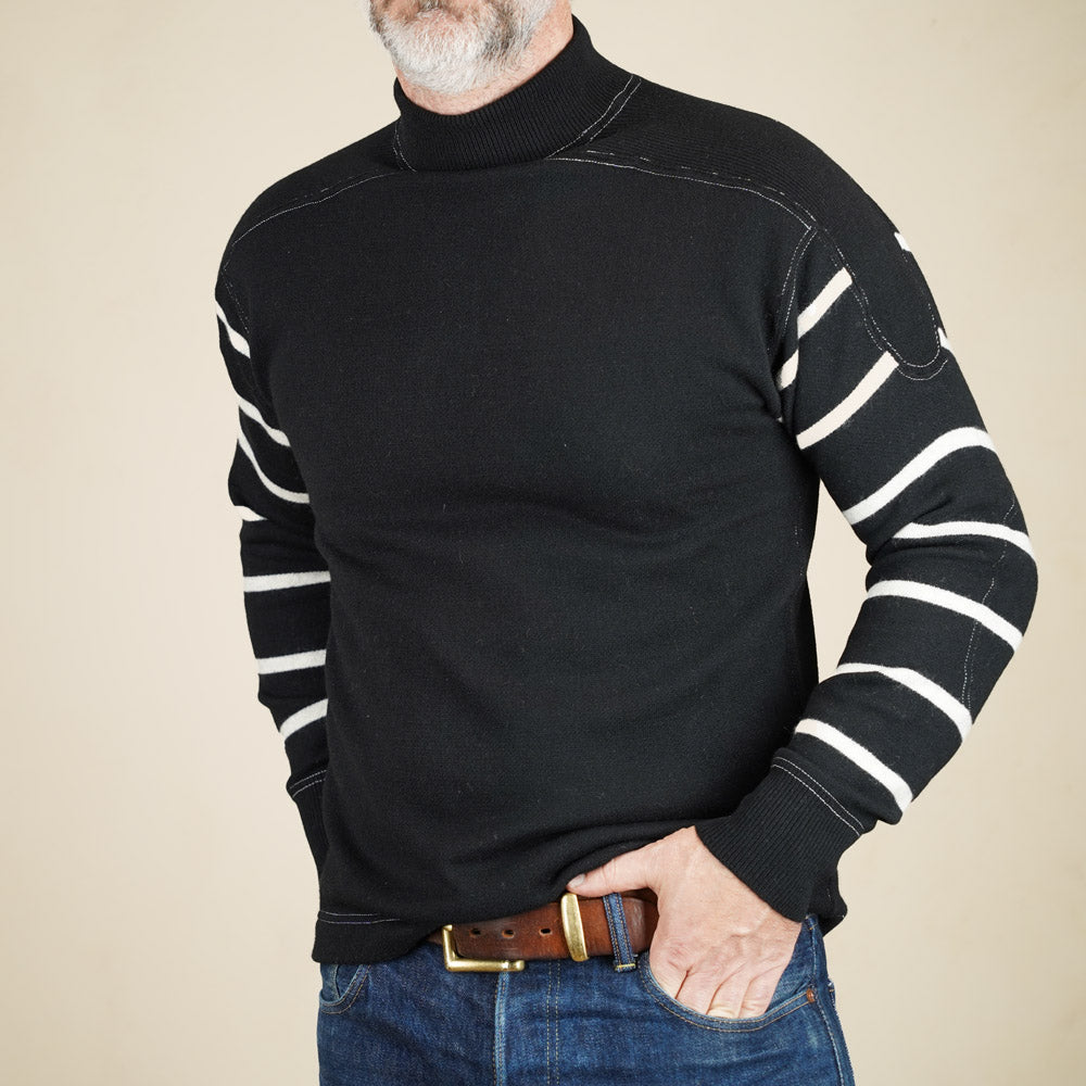 Wearmasters Lot 583 High Neck Sweater - Black
