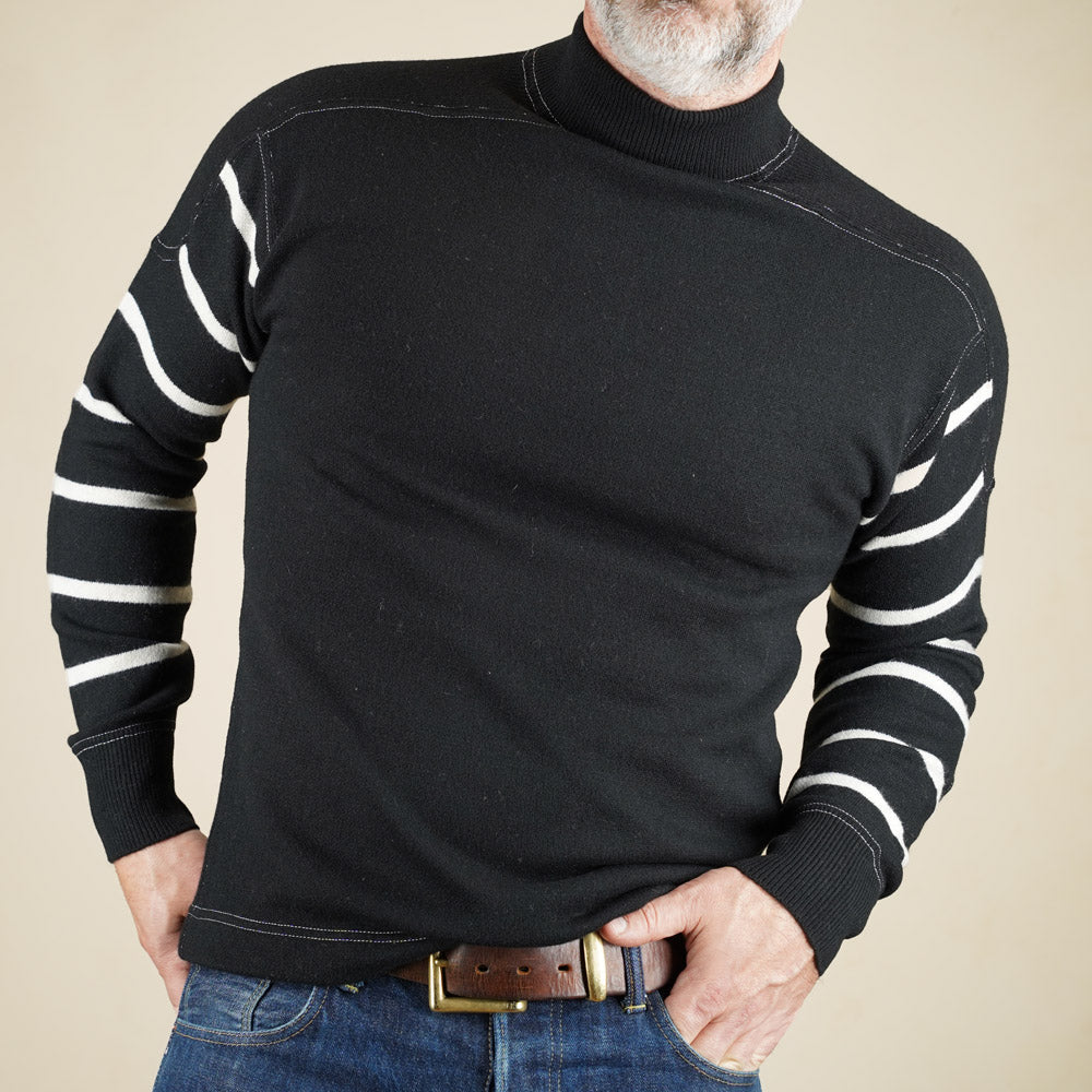 Wearmasters Lot 583 High Neck Sweater - Black