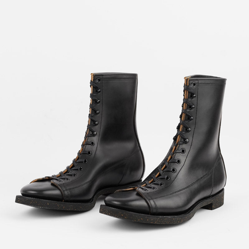 Clinch CN-S Last Gary Boots Black Overdyed Horsebutt