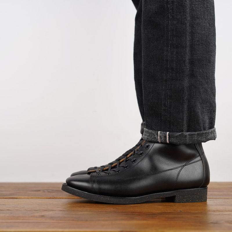 Clinch CN-S Last Gary Boots Black Overdyed Horsebutt