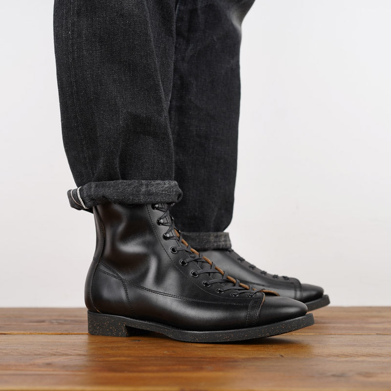 Clinch CN-S Last Gary Boots Black Overdyed Horsebutt