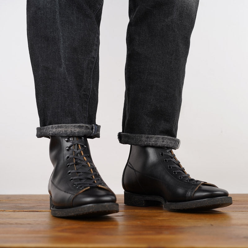 Clinch CN-S Last Gary Boots Black Overdyed Horsebutt