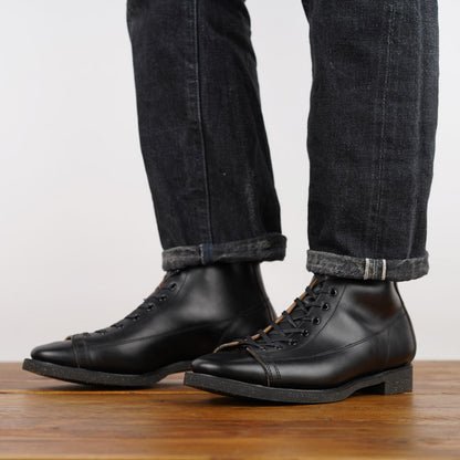 Clinch CN-S Last Gary Boots Black Overdyed Horsebutt