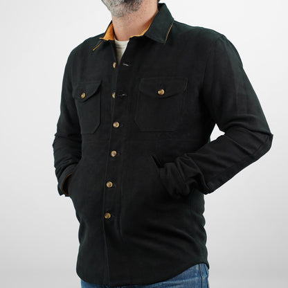 Dehen 1920 Crissman Overshirt - Moleskin Black