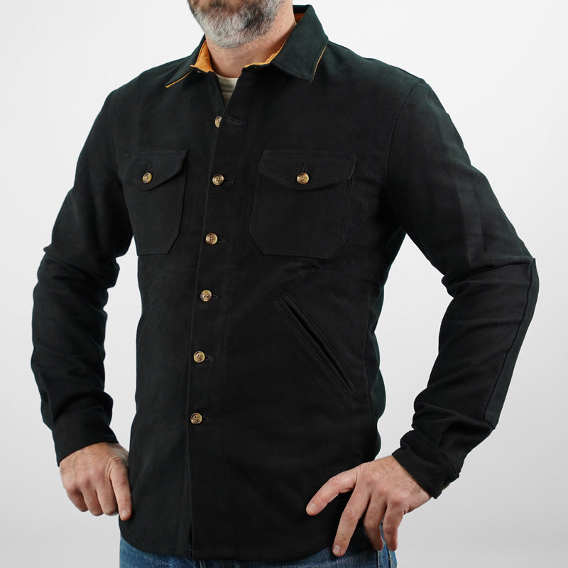 Dehen 1920 Crissman Overshirt - Moleskin Black