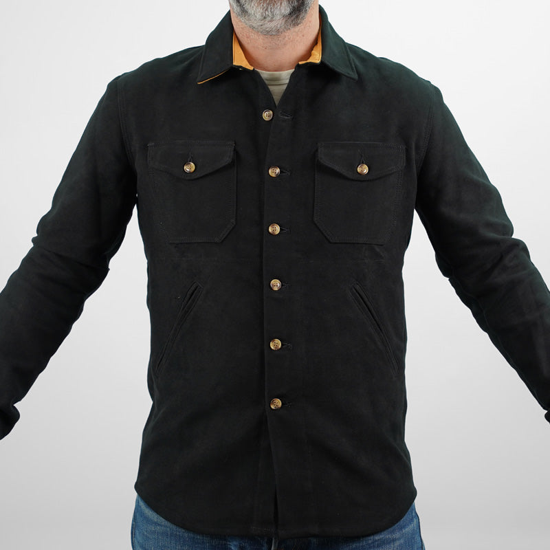 Dehen 1920 Crissman Overshirt - Moleskin Black