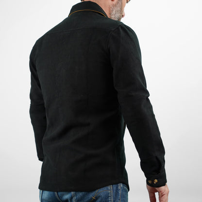 Dehen 1920 Crissman Overshirt - Moleskin Black