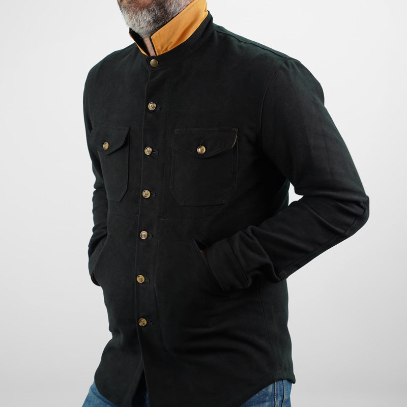 Dehen 1920 Crissman Overshirt - Moleskin Black