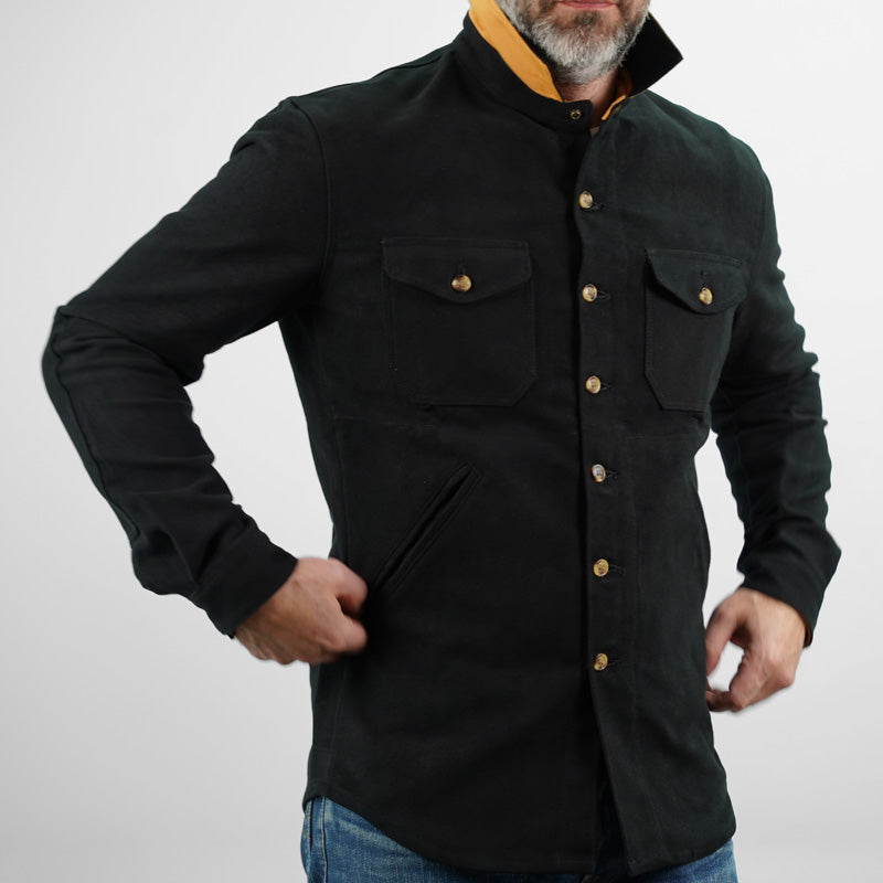 Dehen 1920 Crissman Overshirt - Moleskin Black