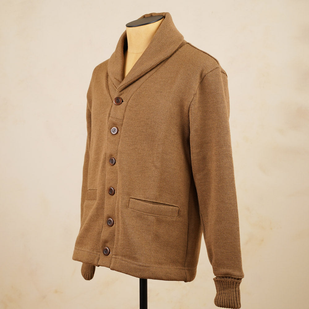 Dehen 1920 Shawl Sweater Coat - Dark Tan