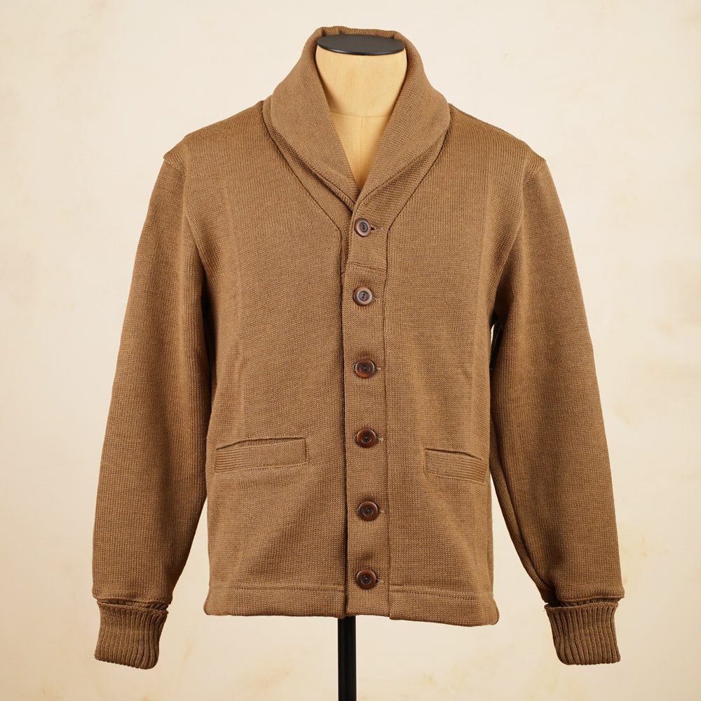 Dehen 1920 Shawl Sweater Coat - Dark Tan