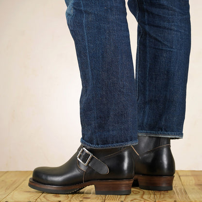 Double Helix Detonator 702 Engineer Boots - Black Horsebutt strip leather