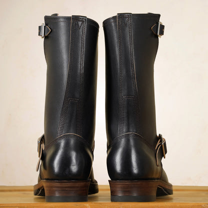 Double Helix Detonator 702 Engineer Boots - Black Horsebutt strip leather