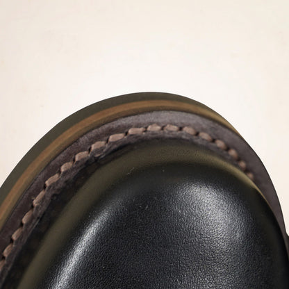 Double Helix Detonator 702 Engineer Boots - Black Horsebutt strip leather