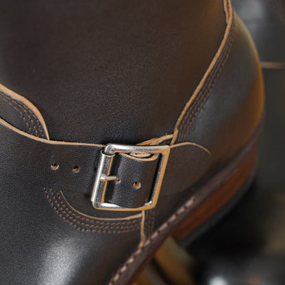 Double Helix Detonator 902 Engineer Boots - Black Horsebutt strip leather