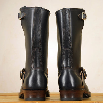 Double Helix Detonator 902 Engineer Boots - Black Horsebutt strip leather