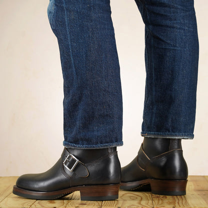 Double Helix Detonator 902 Engineer Boots - Black Horsebutt strip leather