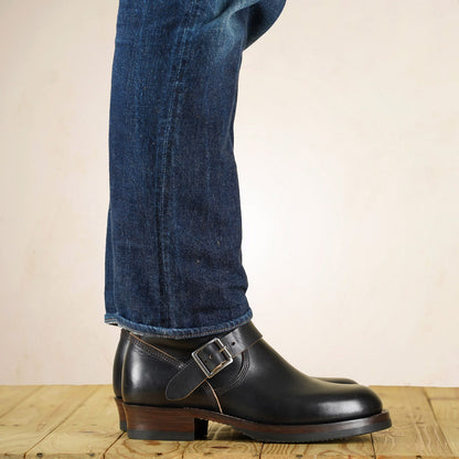 Double Helix Detonator 902 Engineer Boots - Black Horsebutt strip leather