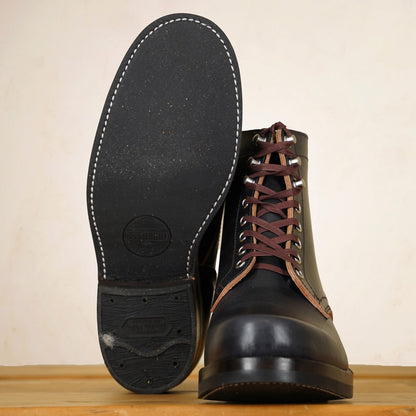 Matrix 5.7” Work Boots - Black Horsebutt strip leather