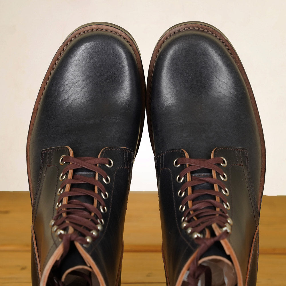 Matrix 5.7” Work Boots - Black Horsebutt strip leather